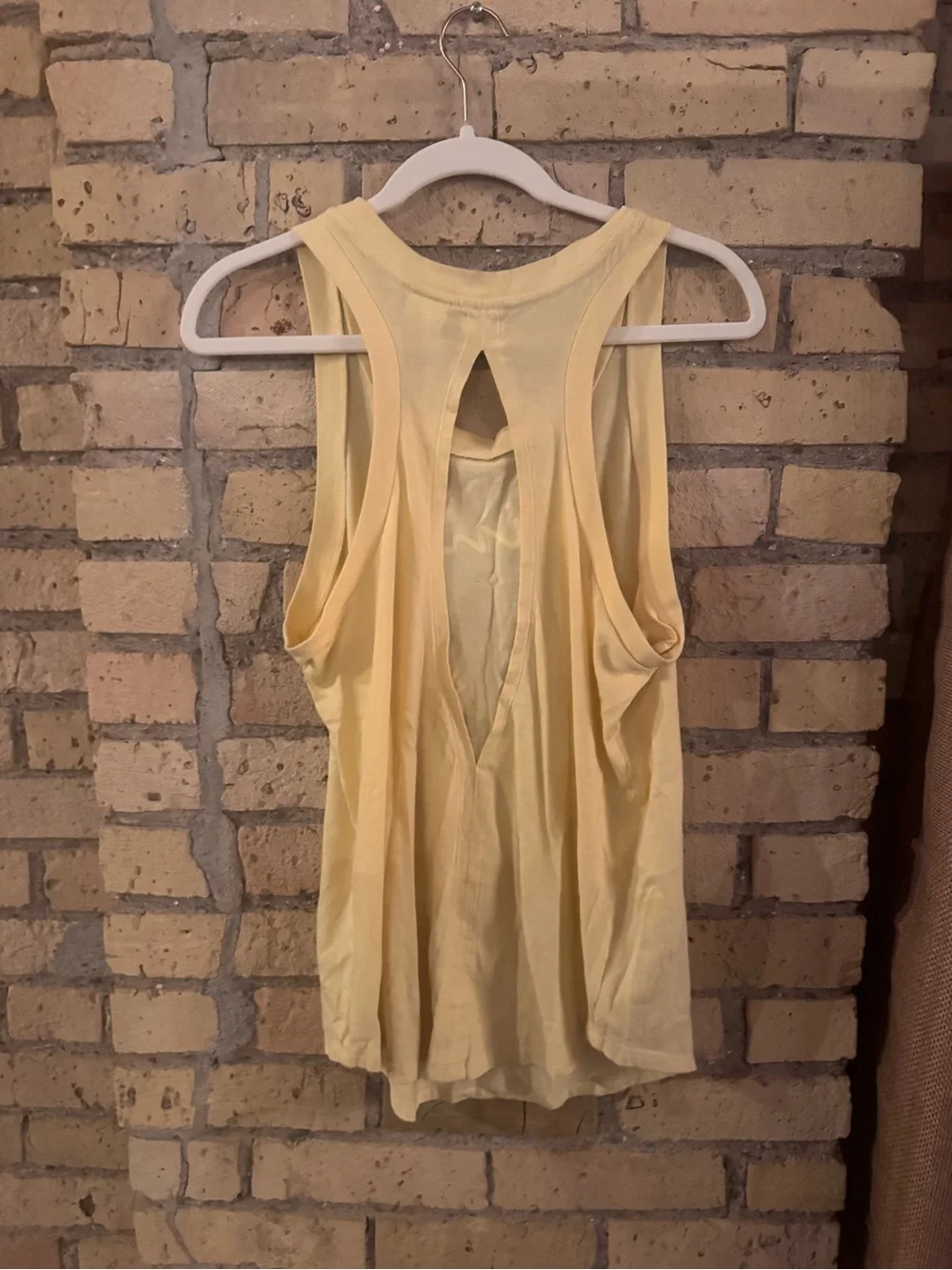 PINK Victoria's Secret Light Yellow Logo Tank - Picture 2 of 3